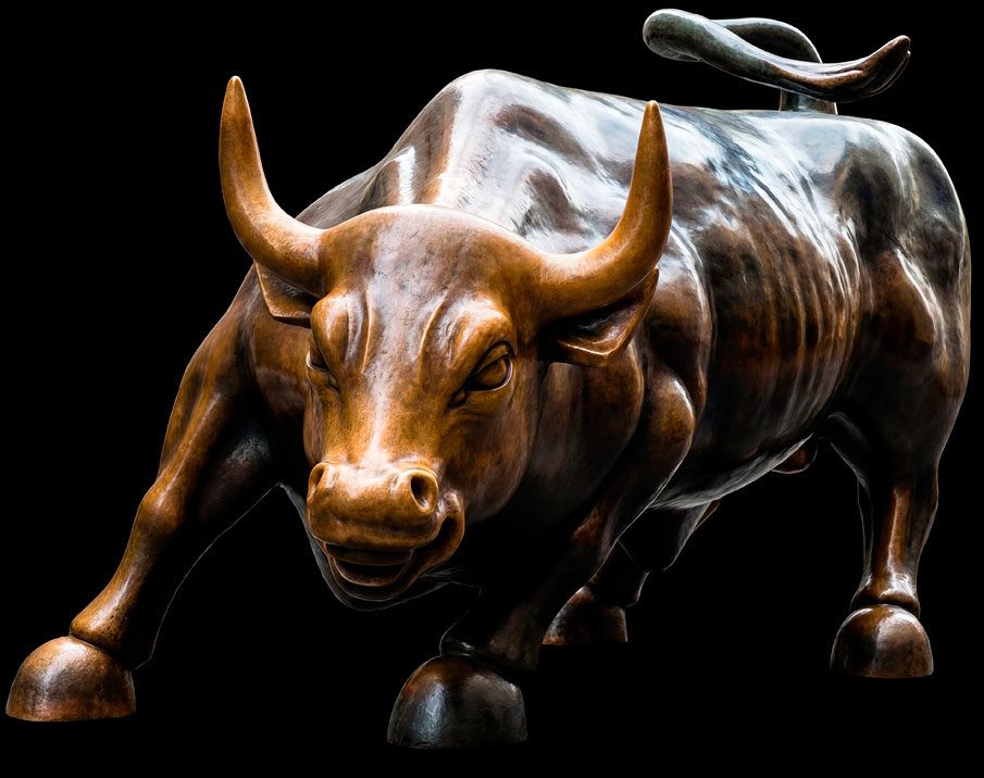 Vincit Capital bull symbolizing strength and financial growth in investment markets